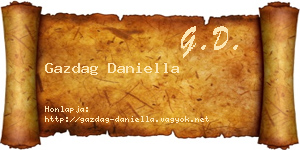Gazdag Daniella névjegykártya